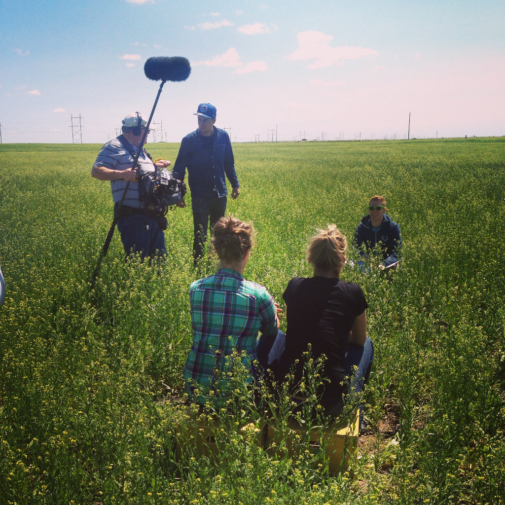 Behind the Scenes of our Dragons' Den Update Shoot Three Farmers