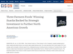 Three Farmers Winning Snacks Backed by Strategic Investment to Further North American Growth