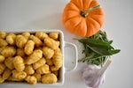 Pumpkin Gnocchi with Garlic Sage Camelina Oil