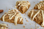 Pumpkin Spiced Scones with Brown Butter Spiced Pumpkin Glaze