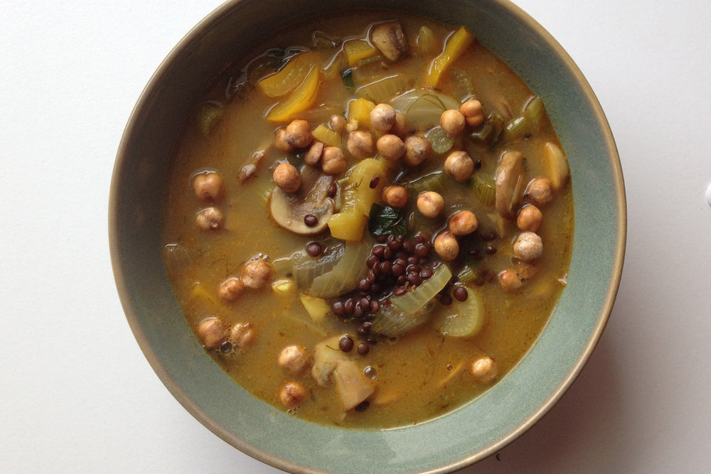 Thai Coconut Soup with Lentils