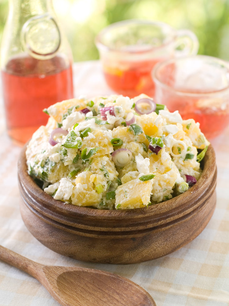 Simple Creamy Potato Salad w/ Bacon and Chives