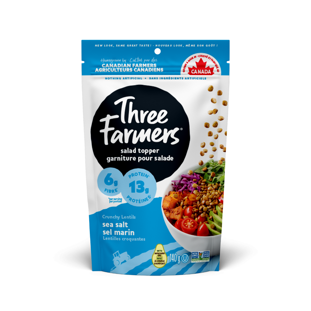 Sea Salt Lentil Topper | Three Farmers Protein Snack