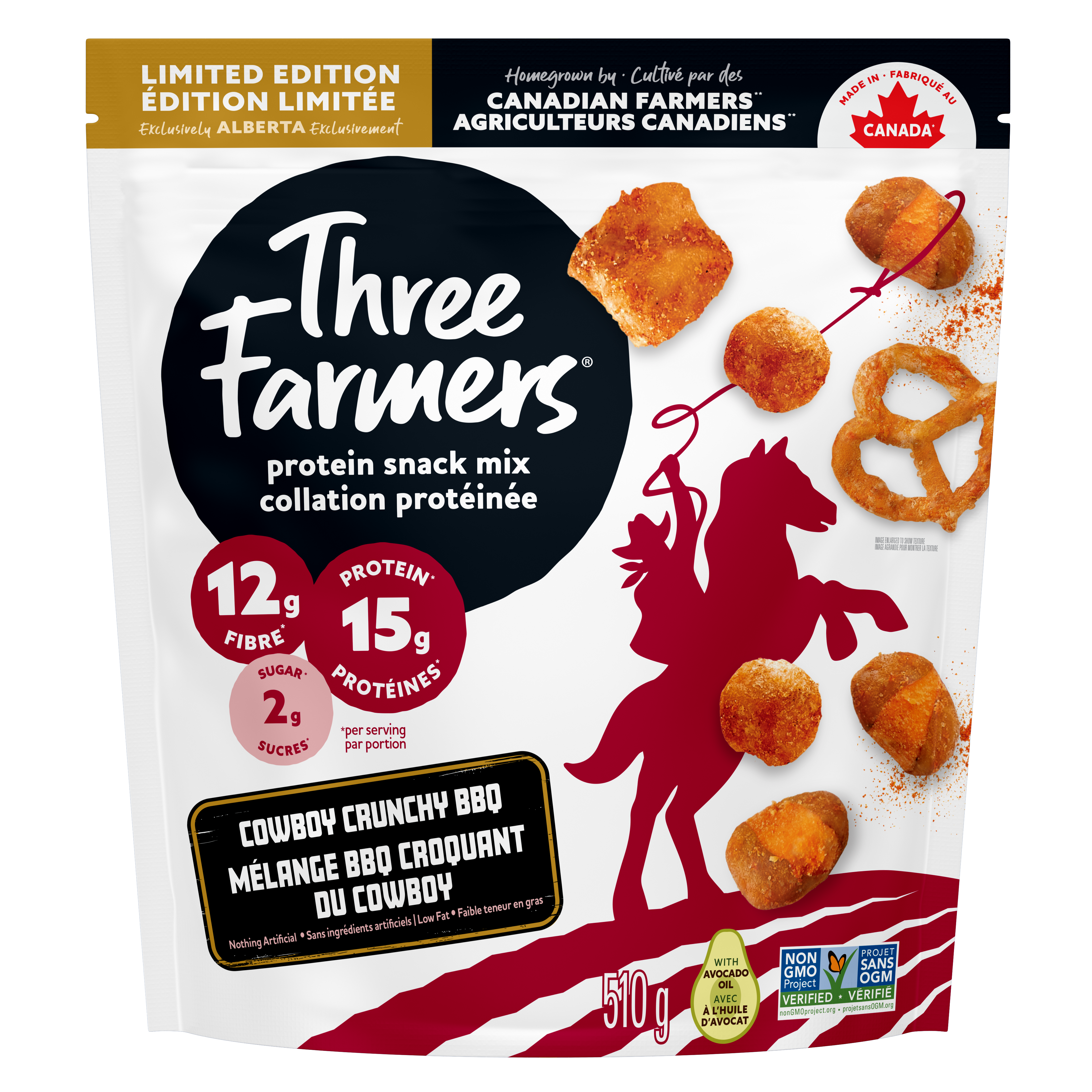 Alberta Cowboy Crunchy BBQ –  510g Protein Snack Mix