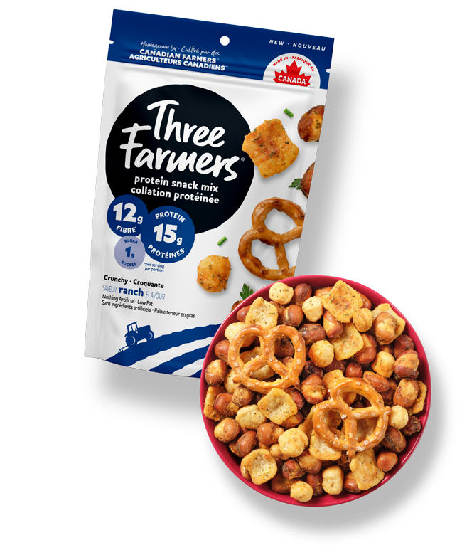 Protein Ranch Mix High Protein Ranch Snack Mix | Three Farmers Protein Snack