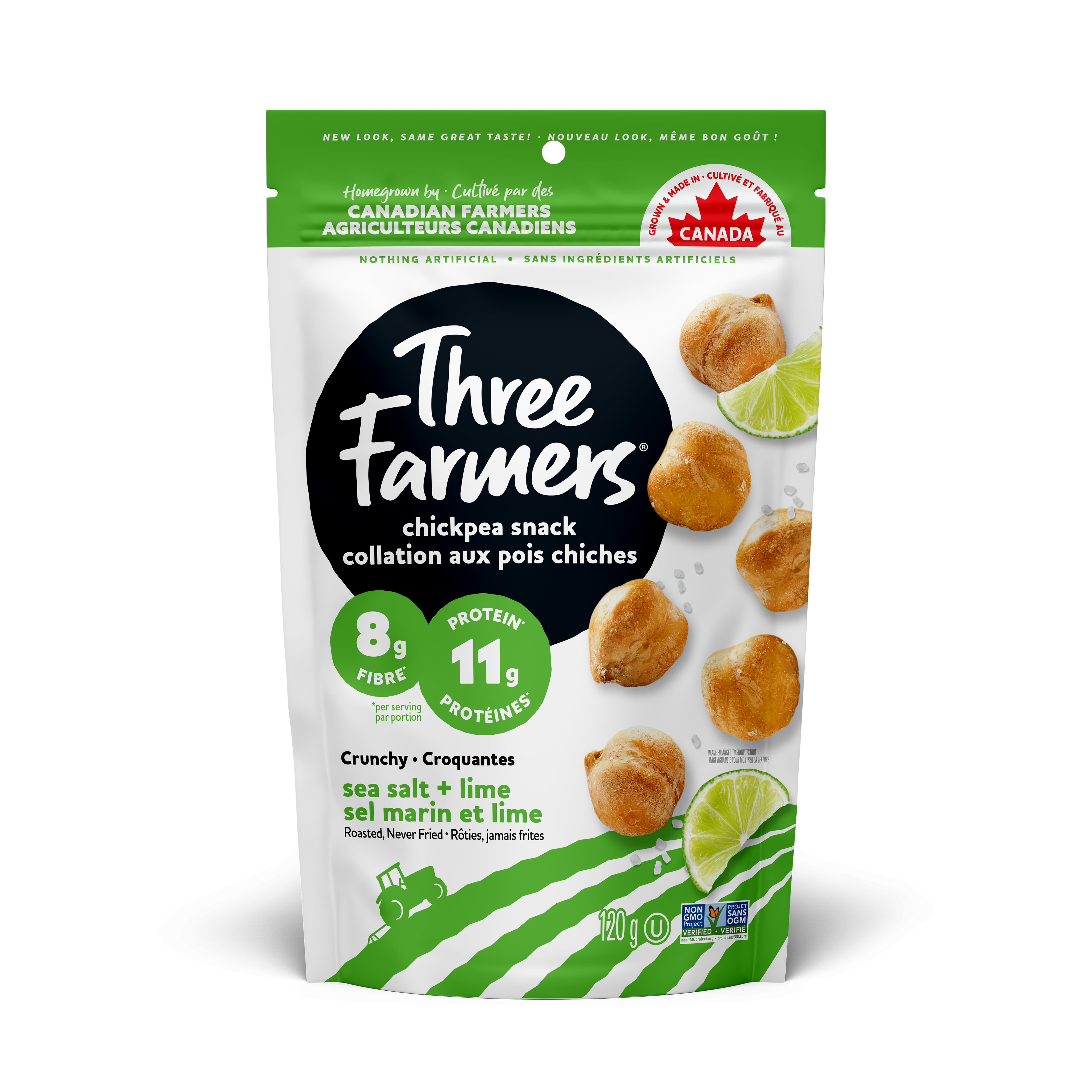 Sel marin et citron vert | Snack aux pois chiches