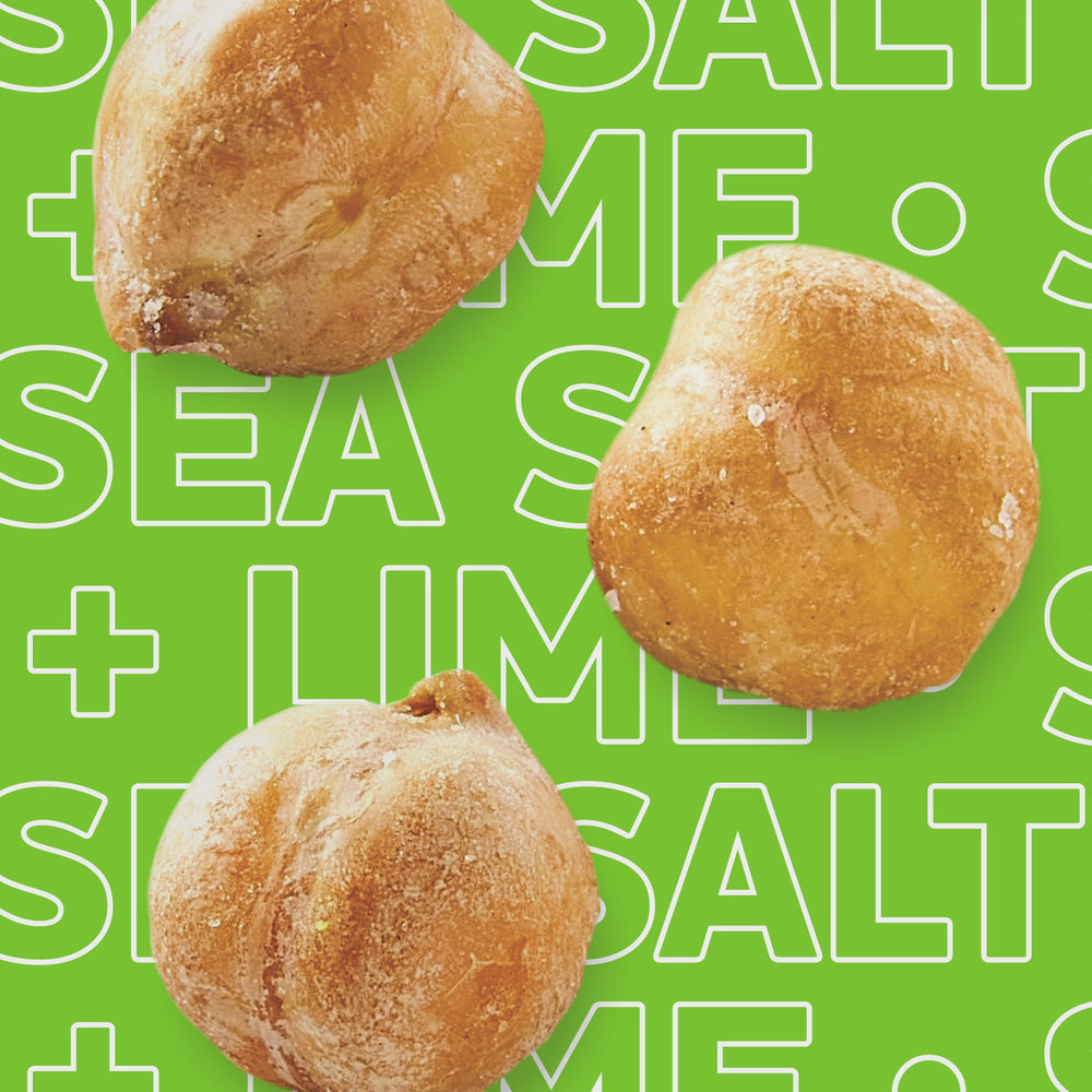 
                  
                    Load and play video in Gallery viewer, Sea Salt + Lime | Chickpea Snack
                  
                