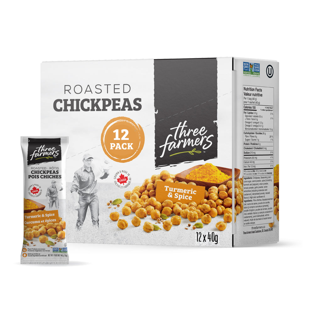 
                  
                    Load image into Gallery viewer, Turmeric &amp;amp; Spice Roasted Chickpeas - 12 x 40g
                  
                