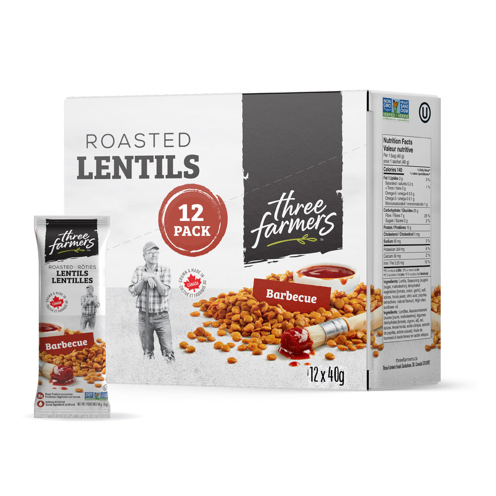 Barbecue Roasted Lentils - 12 x 40g